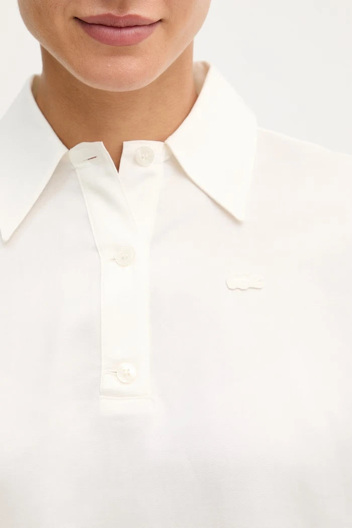 Lacoste kadın lyocell yakalı tişört