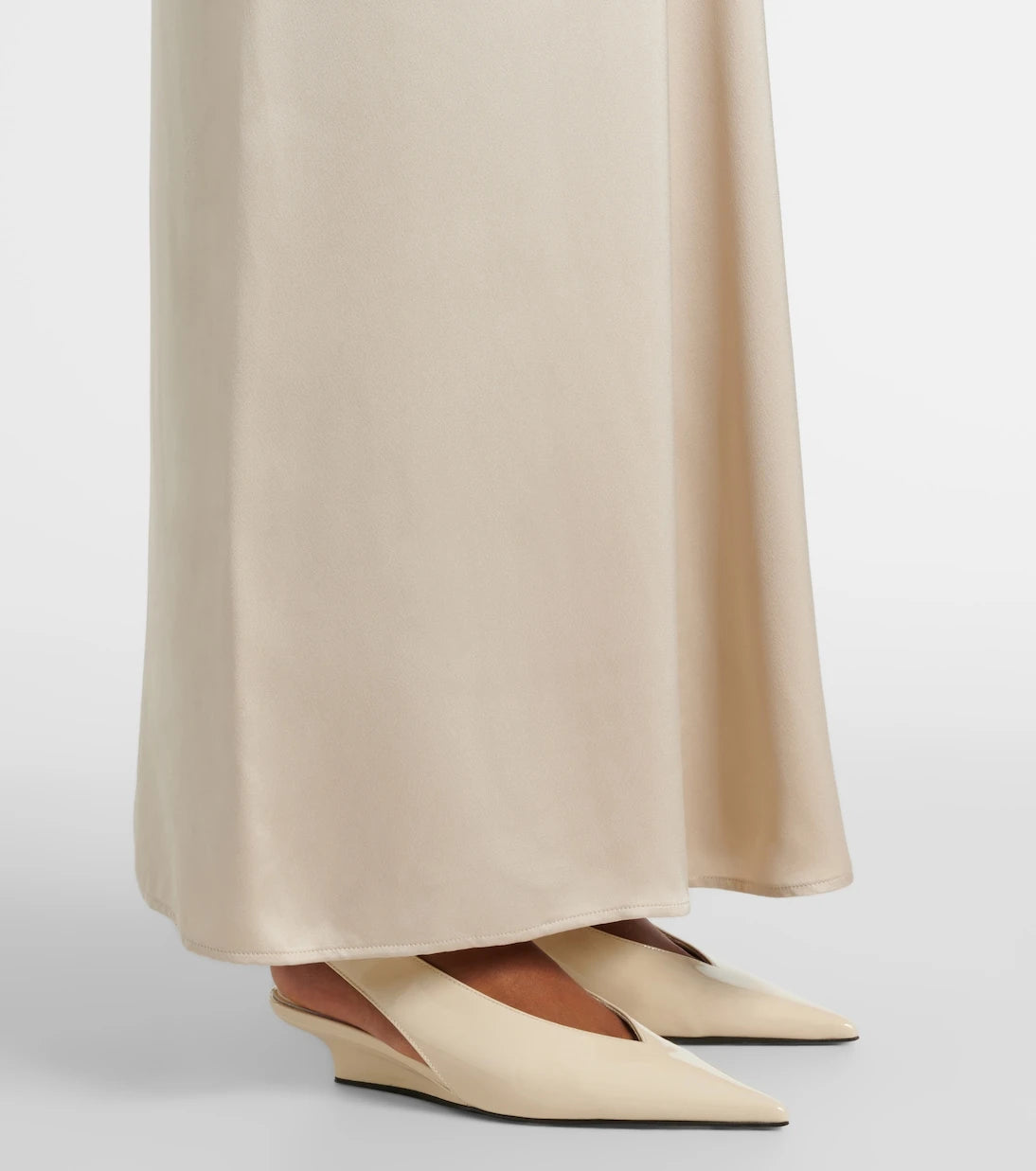 Toteme - Bridal Slouch draped satin maxi dress