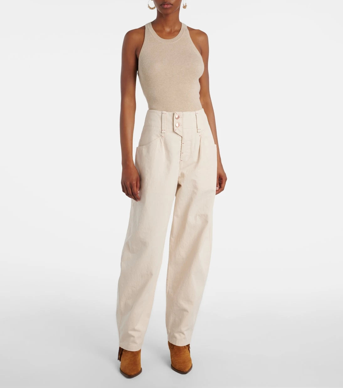 Isabel Marant - Oumaya barrel-leg jeans