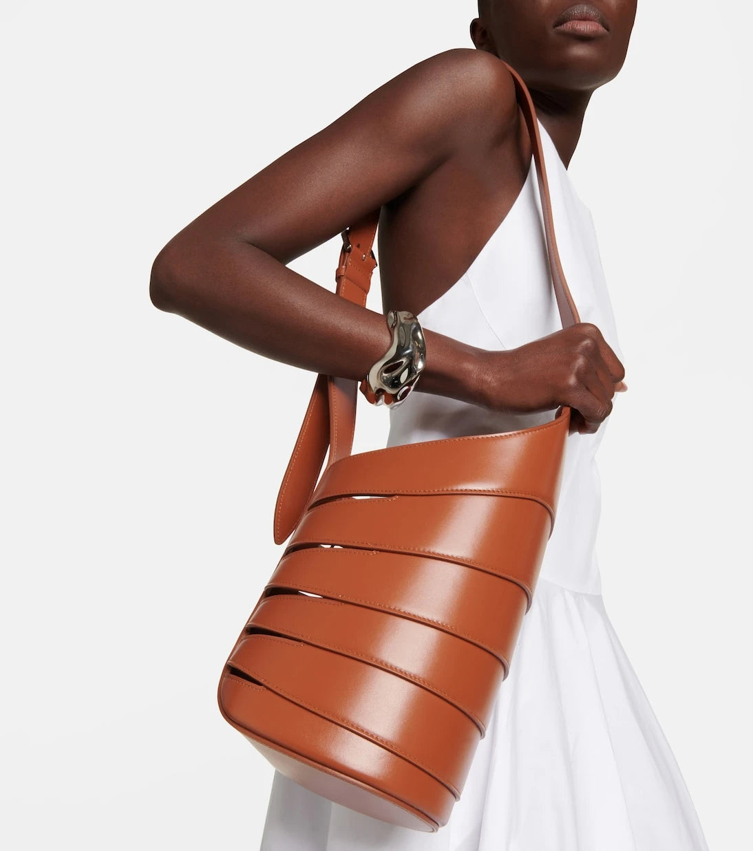 Alaïa - Babel Small leather shoulder bag