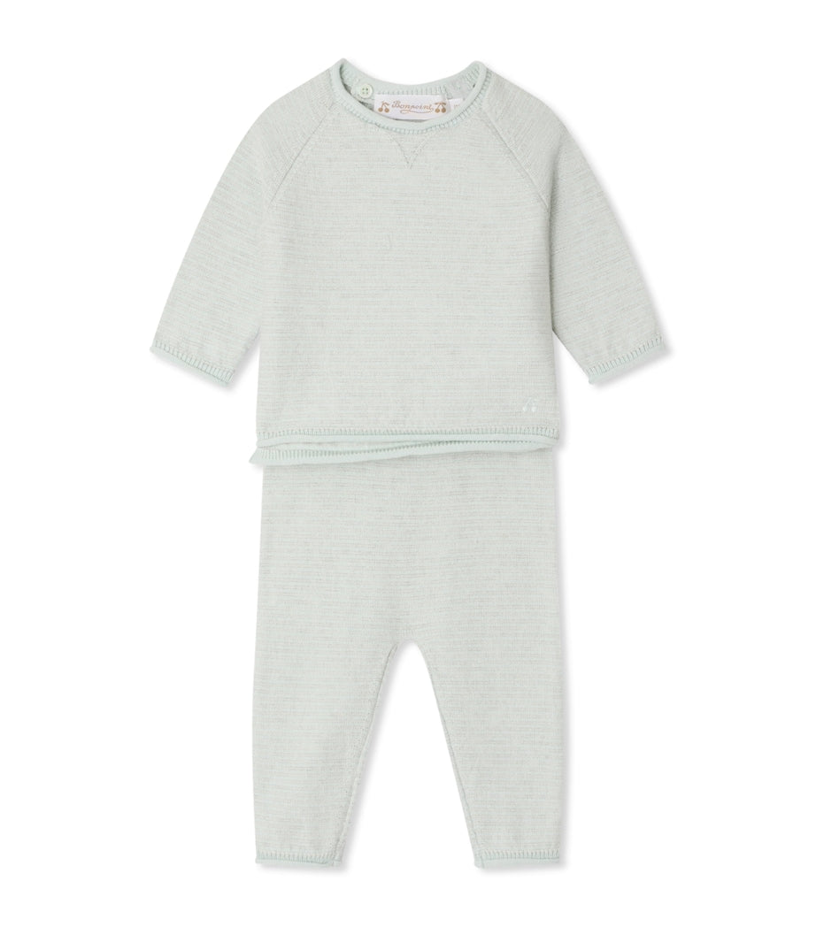 Cotton-Cashmere Top and Trousers Set (1-18 Months)