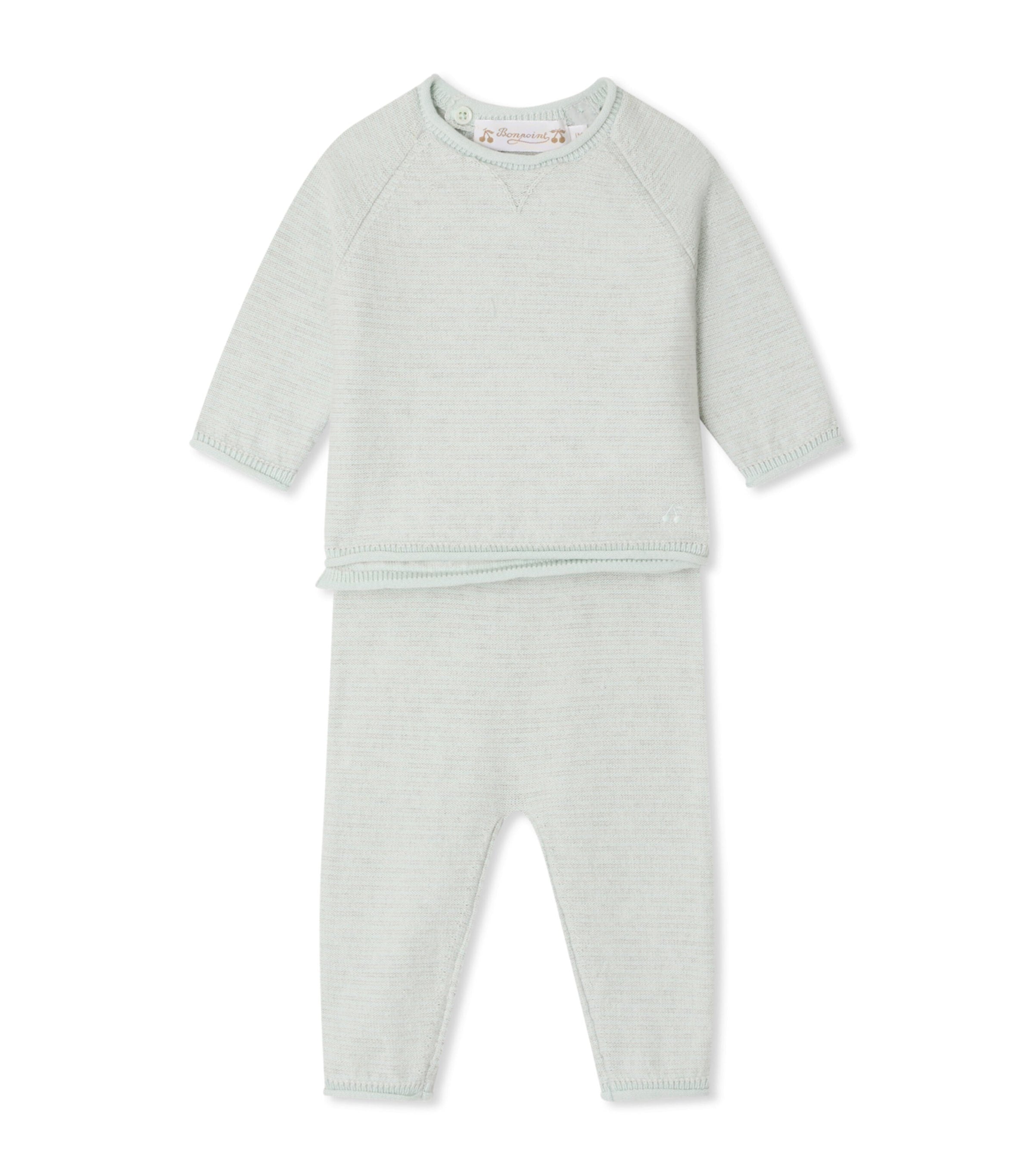 Cotton-Cashmere Top and Trousers Set (1-18 Months)
