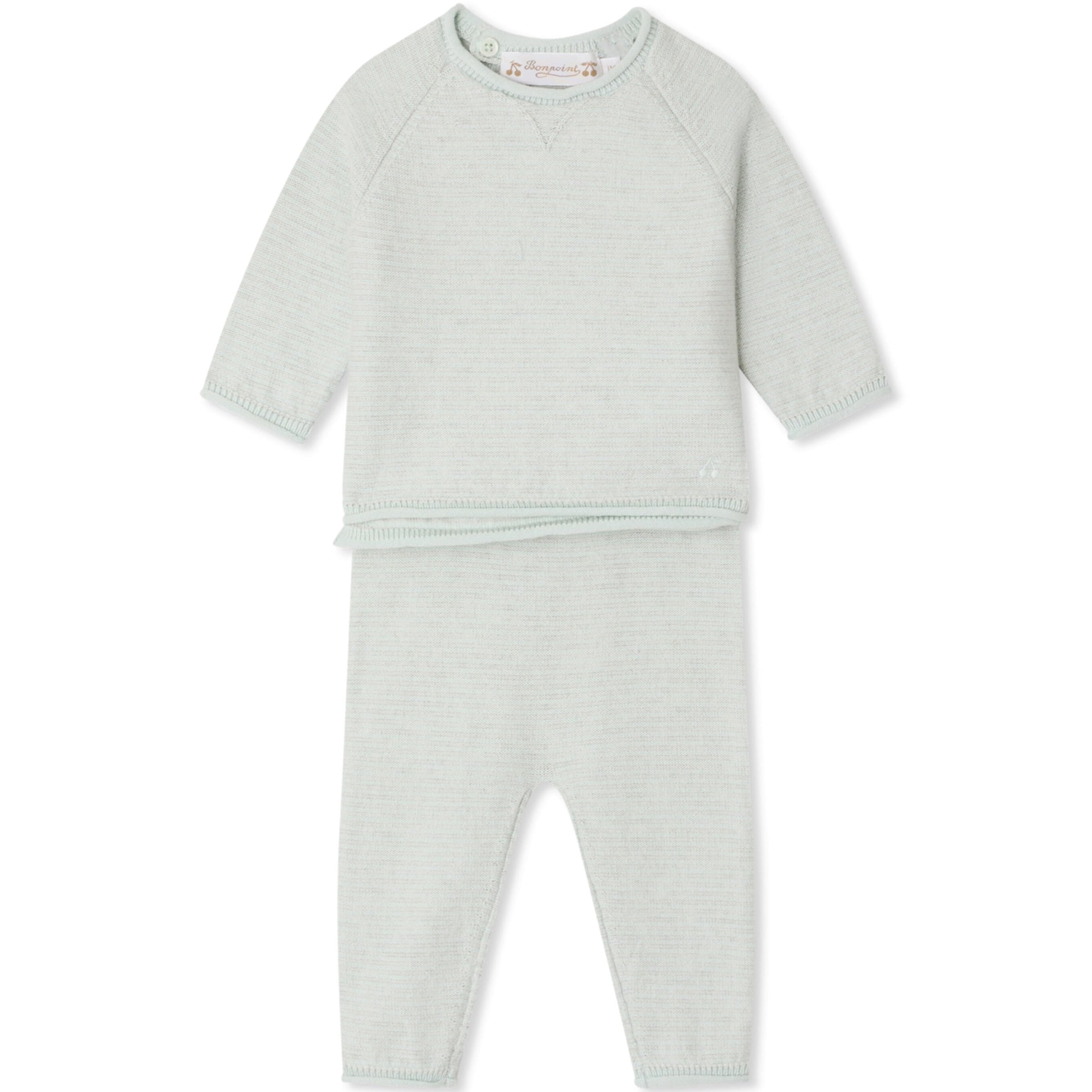 Cotton-Cashmere Top and Trousers Set (1-18 Months)