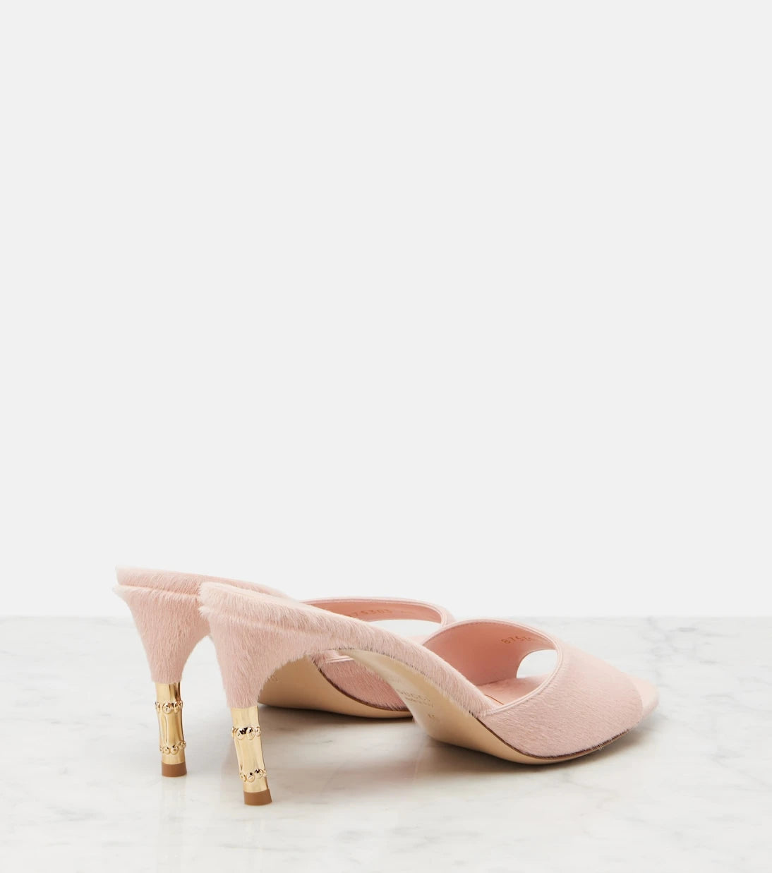 Gucci - Castello calf hair mules