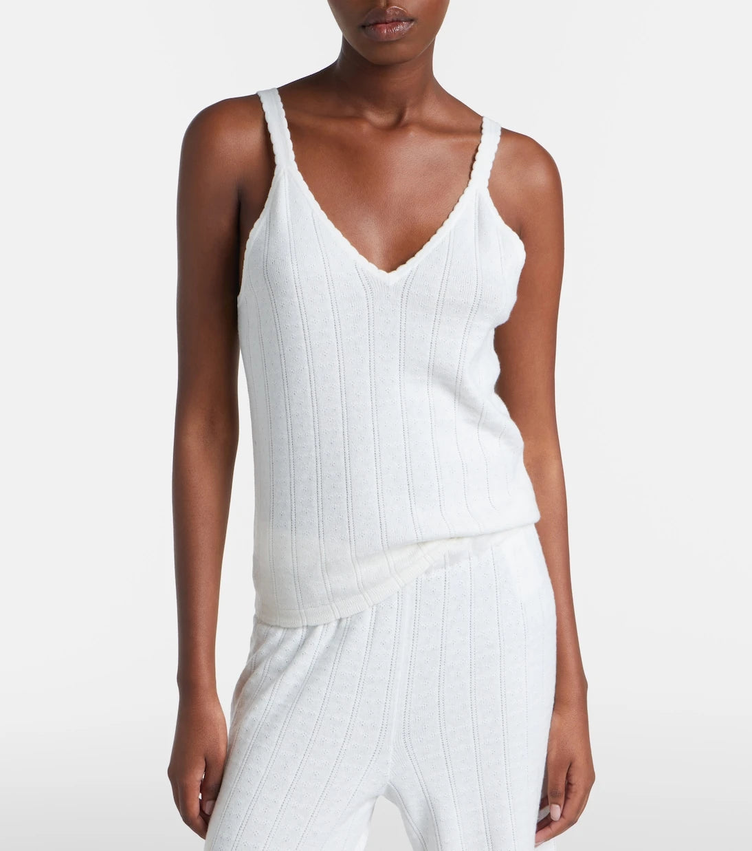 Lisa Yang - Suni cotton and cashmere tank top