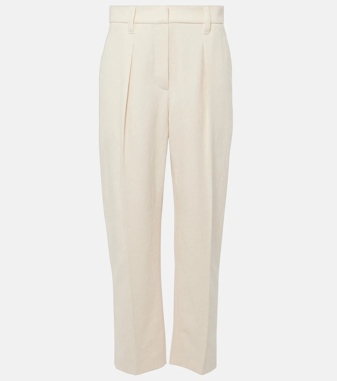Brunello Cucinelli - Gabardine high-rise straight pants