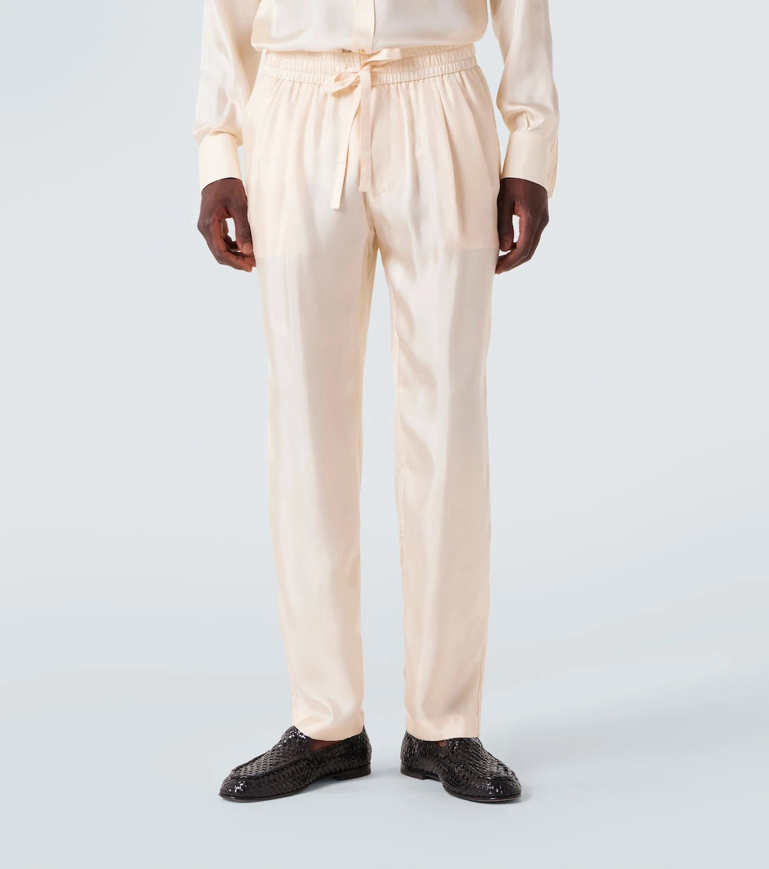Dolce&Gabbana - Silk tapered pants