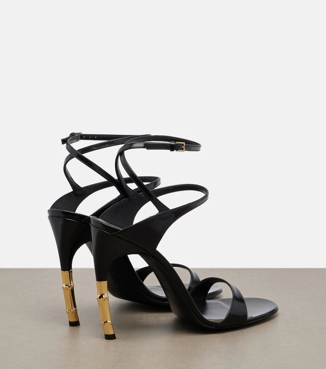 Gucci - Castello leather slingback sandals