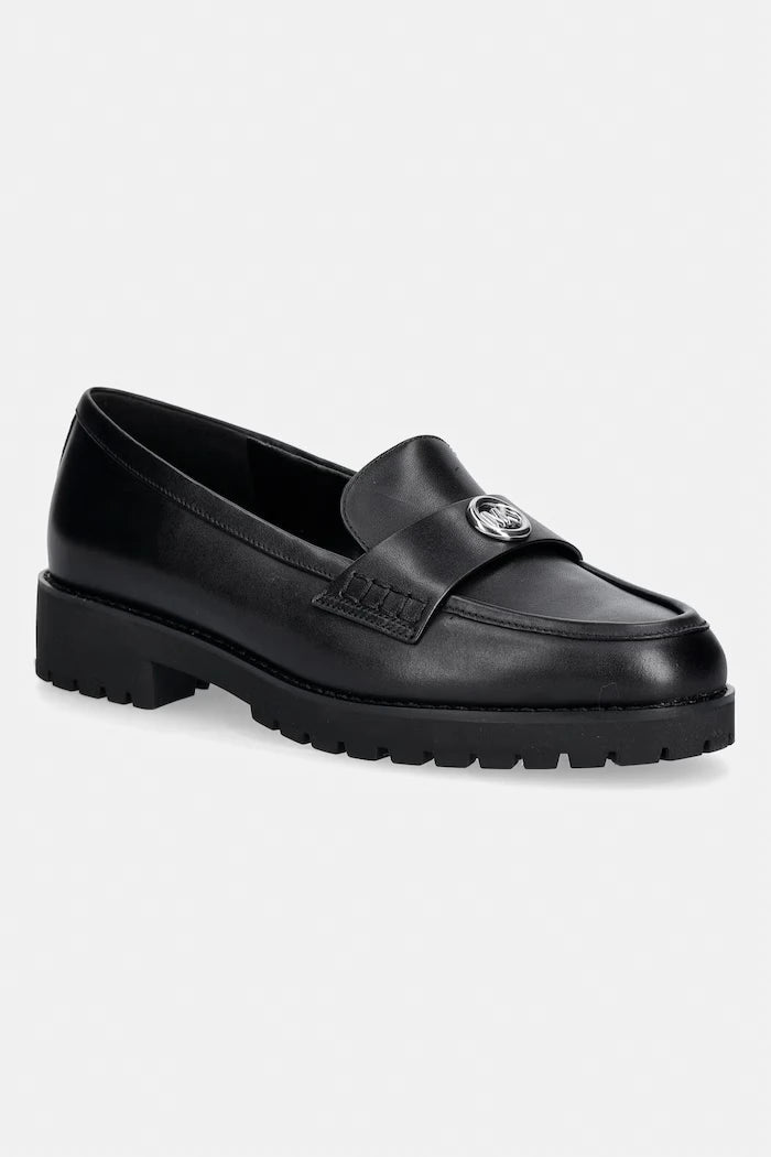 MICHAEL Michael Kors лоуфъри дамски от кожа Jaelyn Lug Loafer