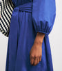 Cotton Belted Bellan Maxi Dress COBALT