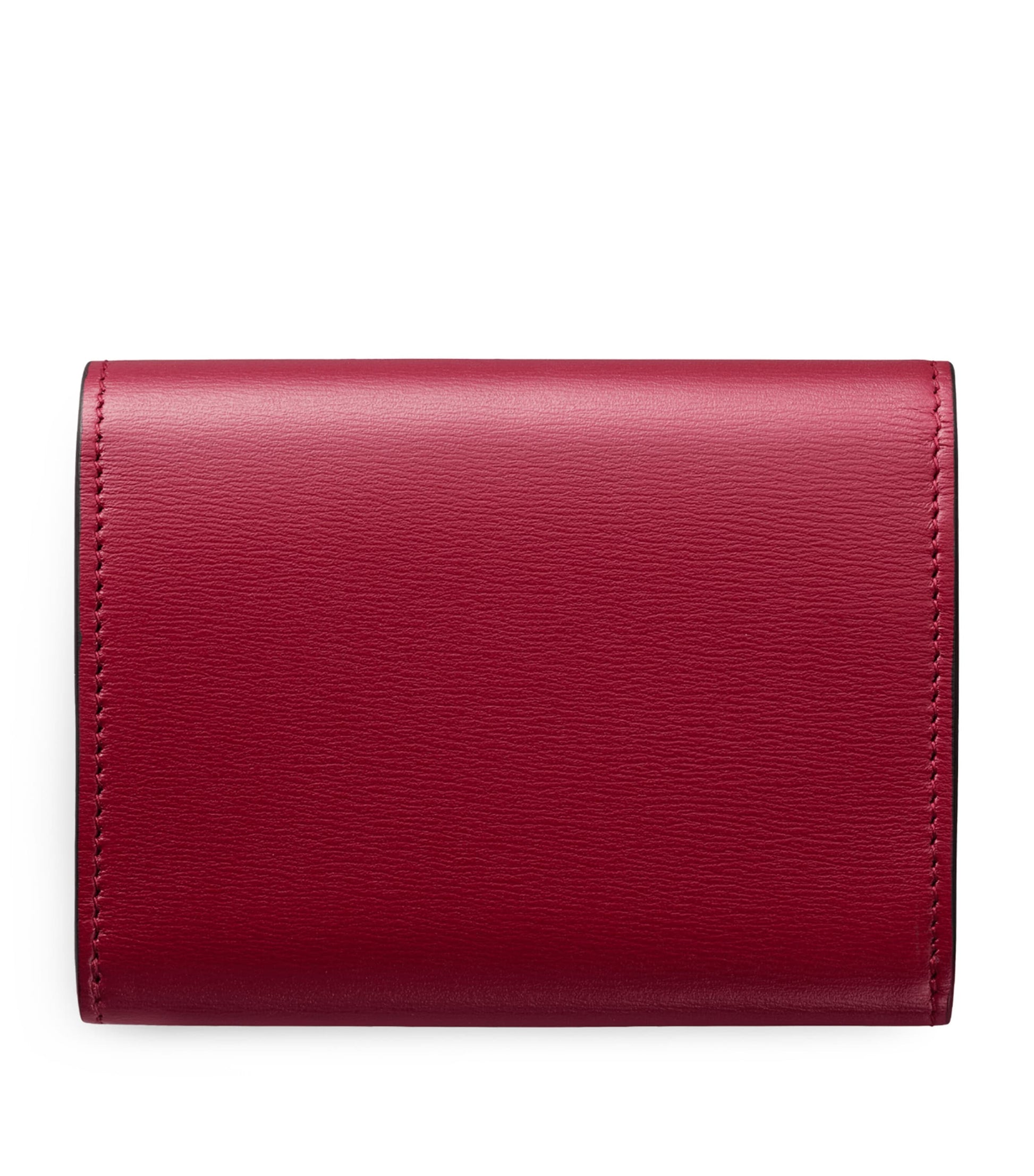Red Calfskin Panthère de Cartier Mini Wallet
