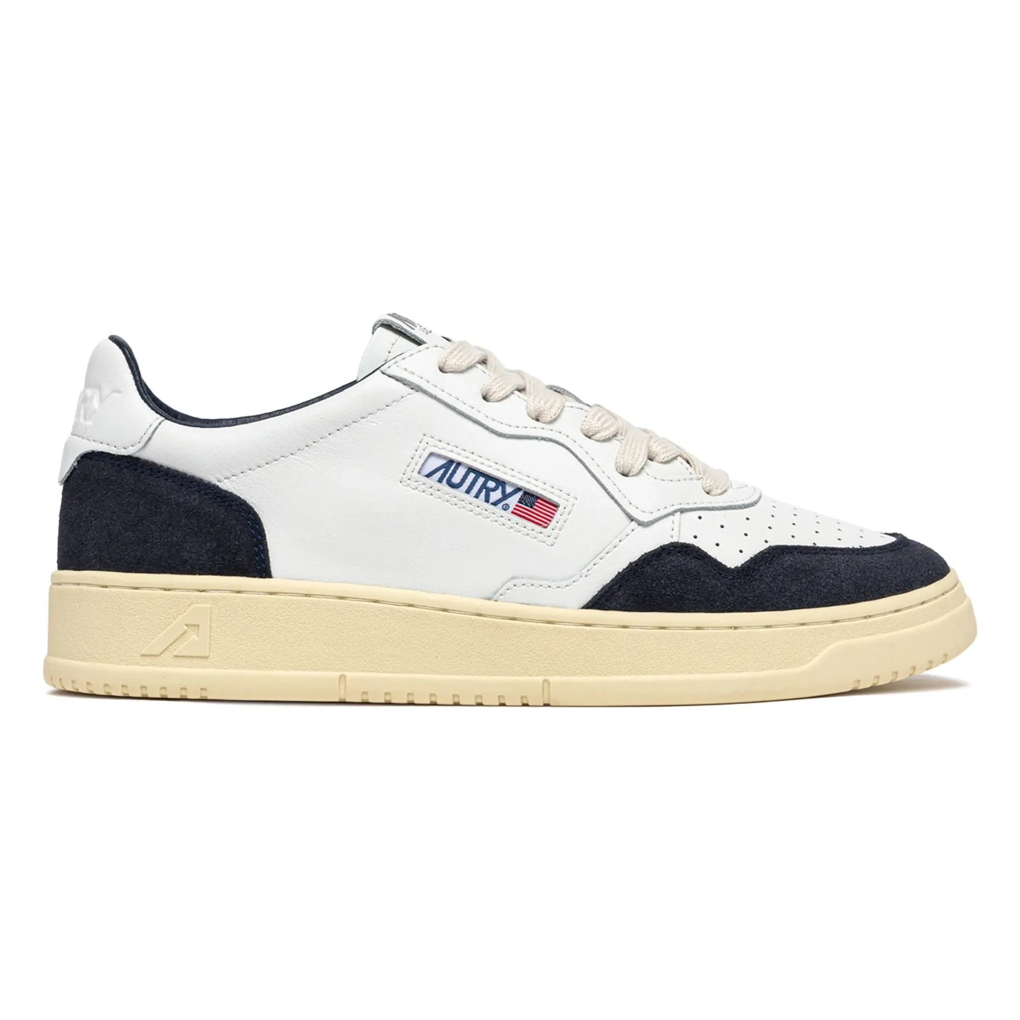 Autry - Medalist Low Leather and Suede Sneakers | Petrol blue