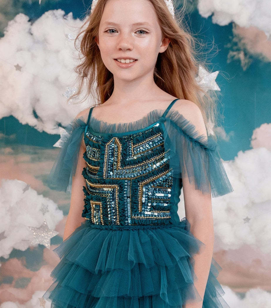 Tutu Du Monde Green Tulle Emerald Reverie Dress (2-11 Years)