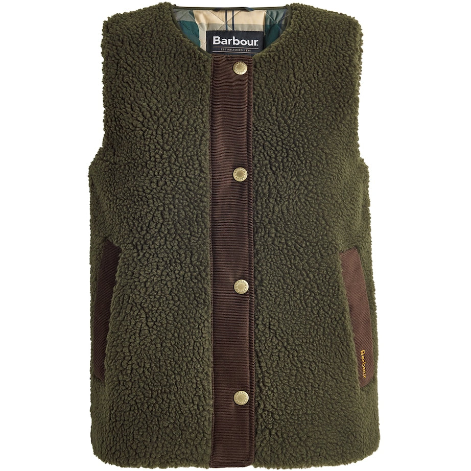 Barbour Green Teddy Dulsie Gilet