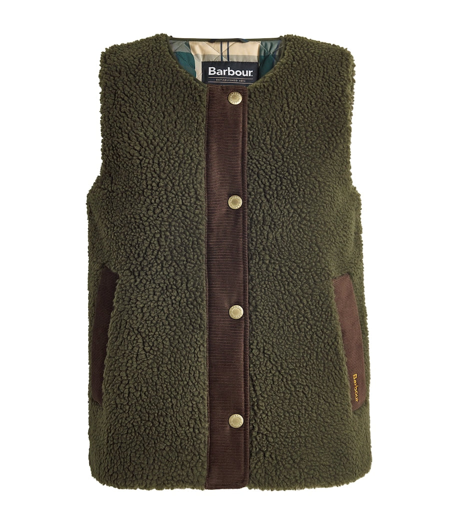 Barbour Green Teddy Dulsie Gilet