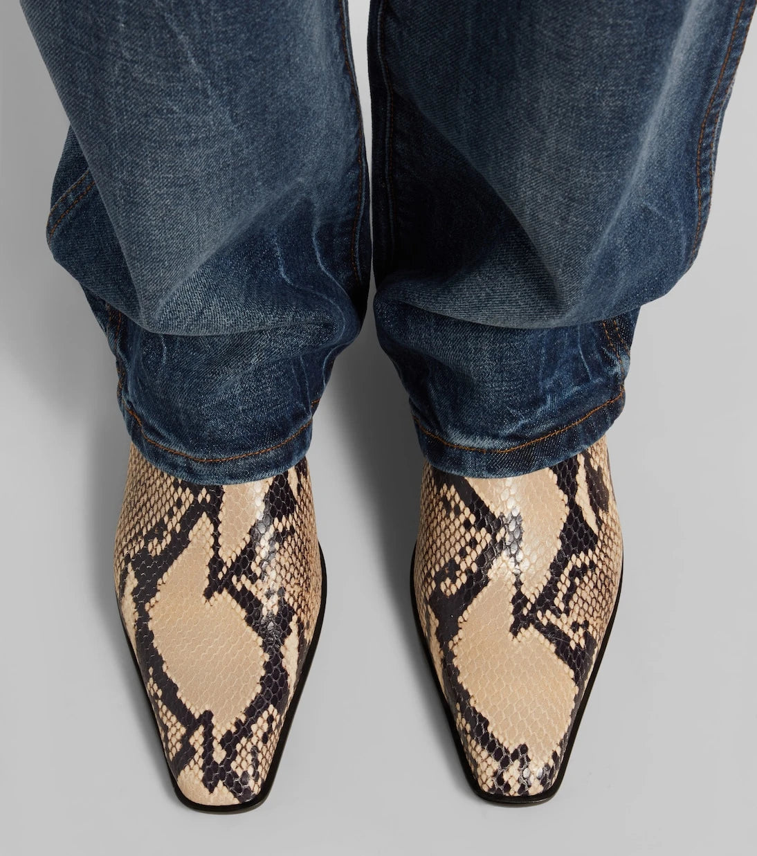 Paris Texas - Bettina snake-print ankle boots