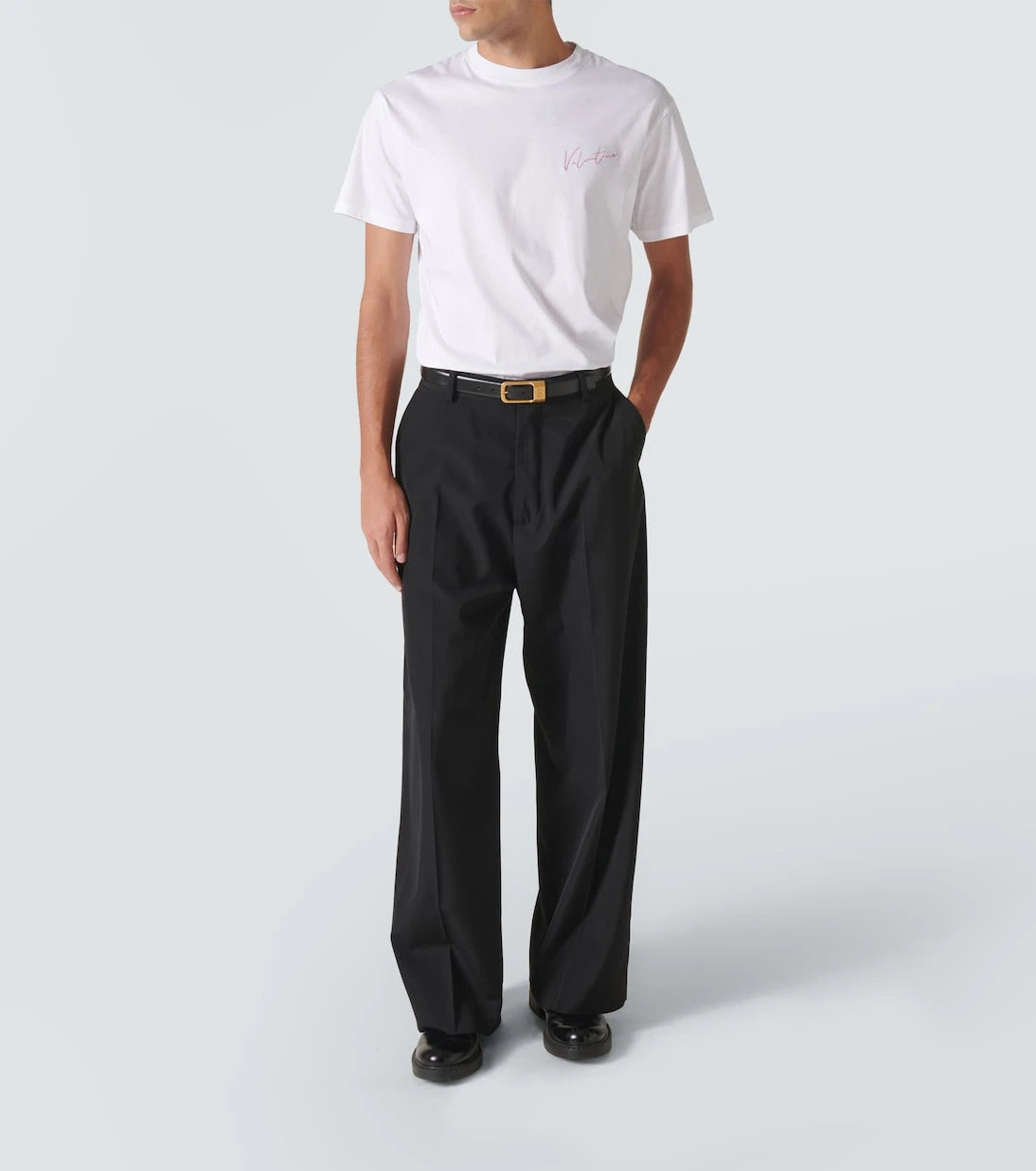 Valentino - Logo cotton jersey T-shirt