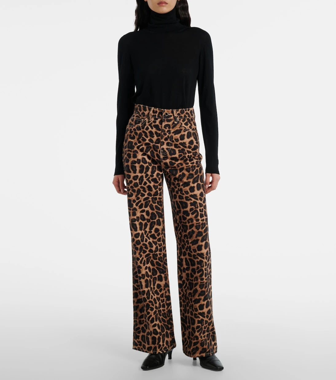 Veronica Beard - Leopard-print high-rise wide-leg pants