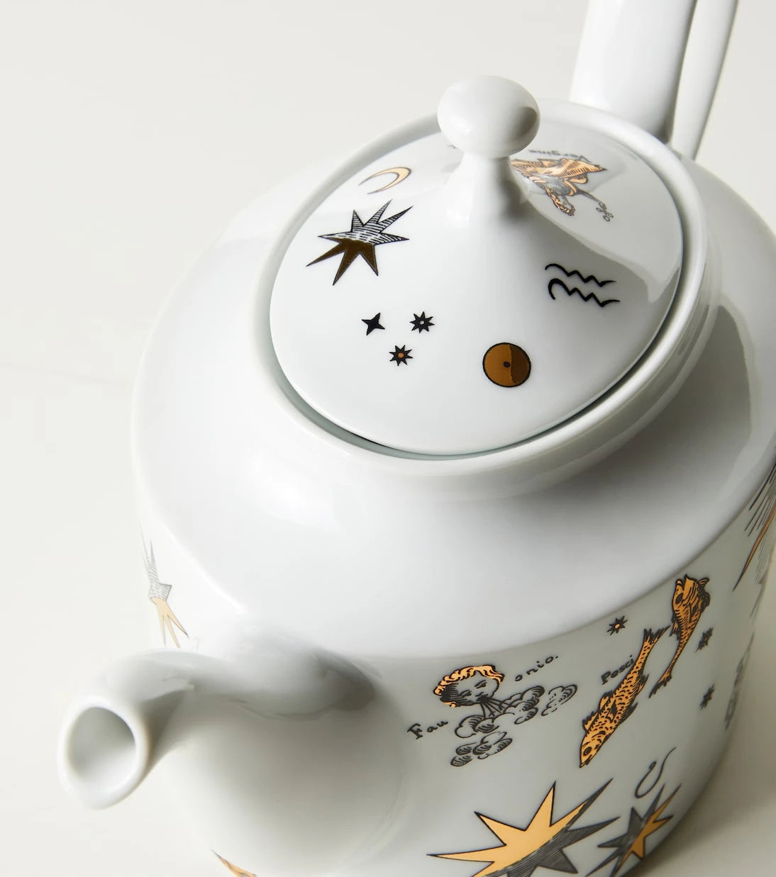Fornasetti - Astronomici porcelain teapot