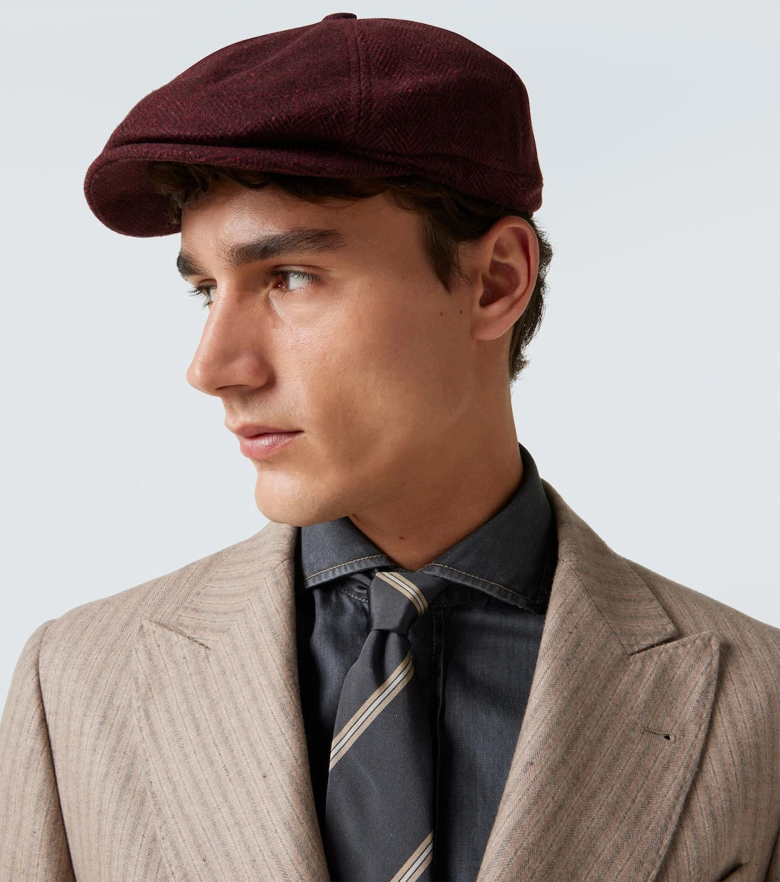 Brunello Cucinelli - Wool and cashmere newsboy cap