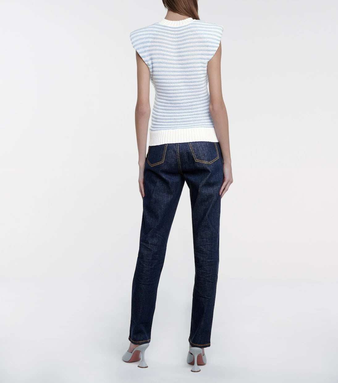 Philosophy di Lorenzo Serafini - Striped cotton-blend top