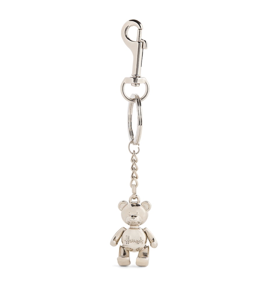 Silver Jointed Bear Keyring