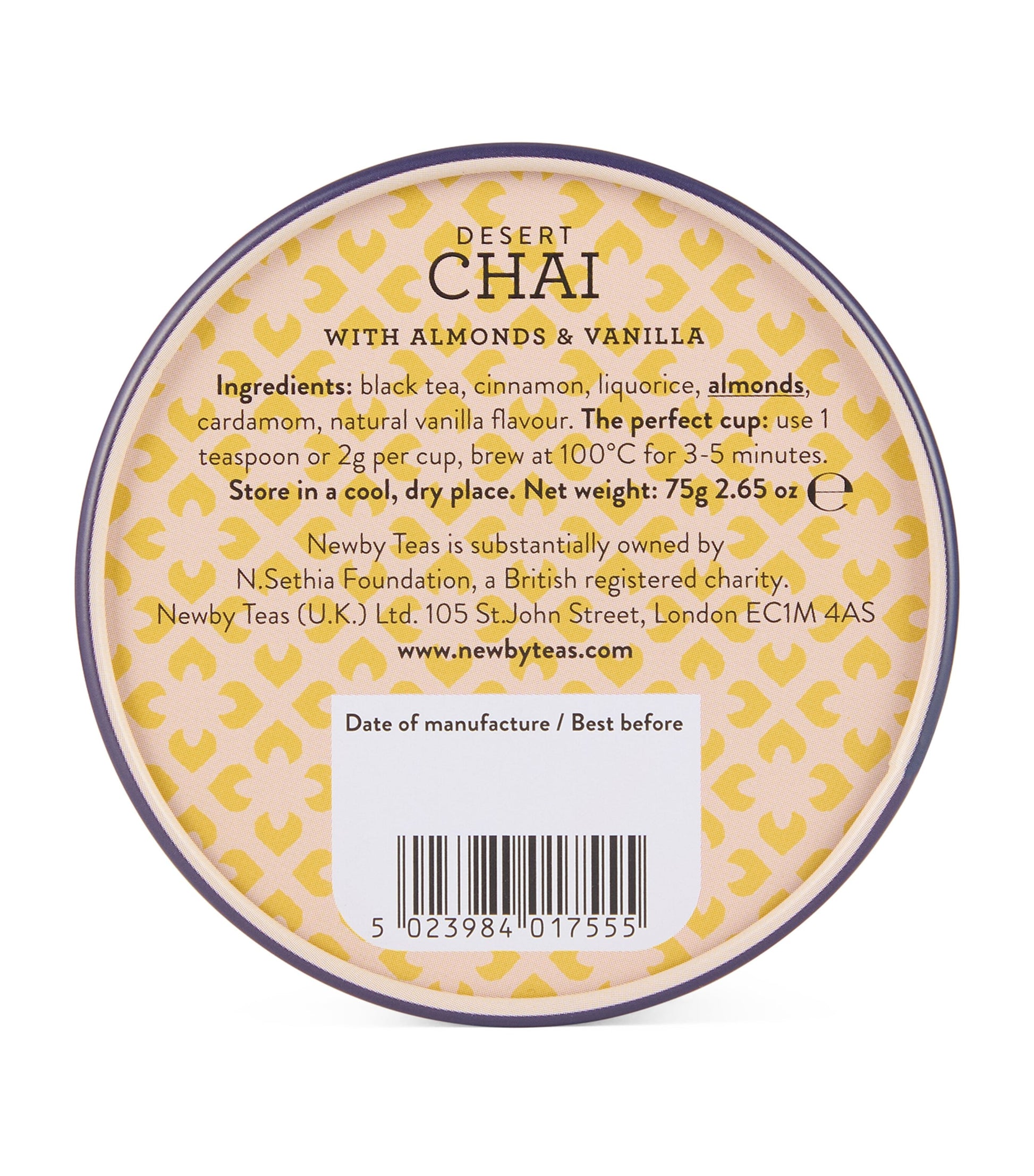 NEWBY x Matthew Williamson Desert Chai Loose Leaf Tea (75g)