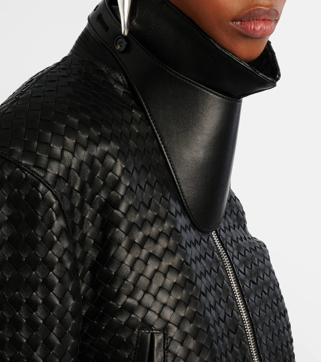 Bottega Veneta - Intrecciato leather jacket