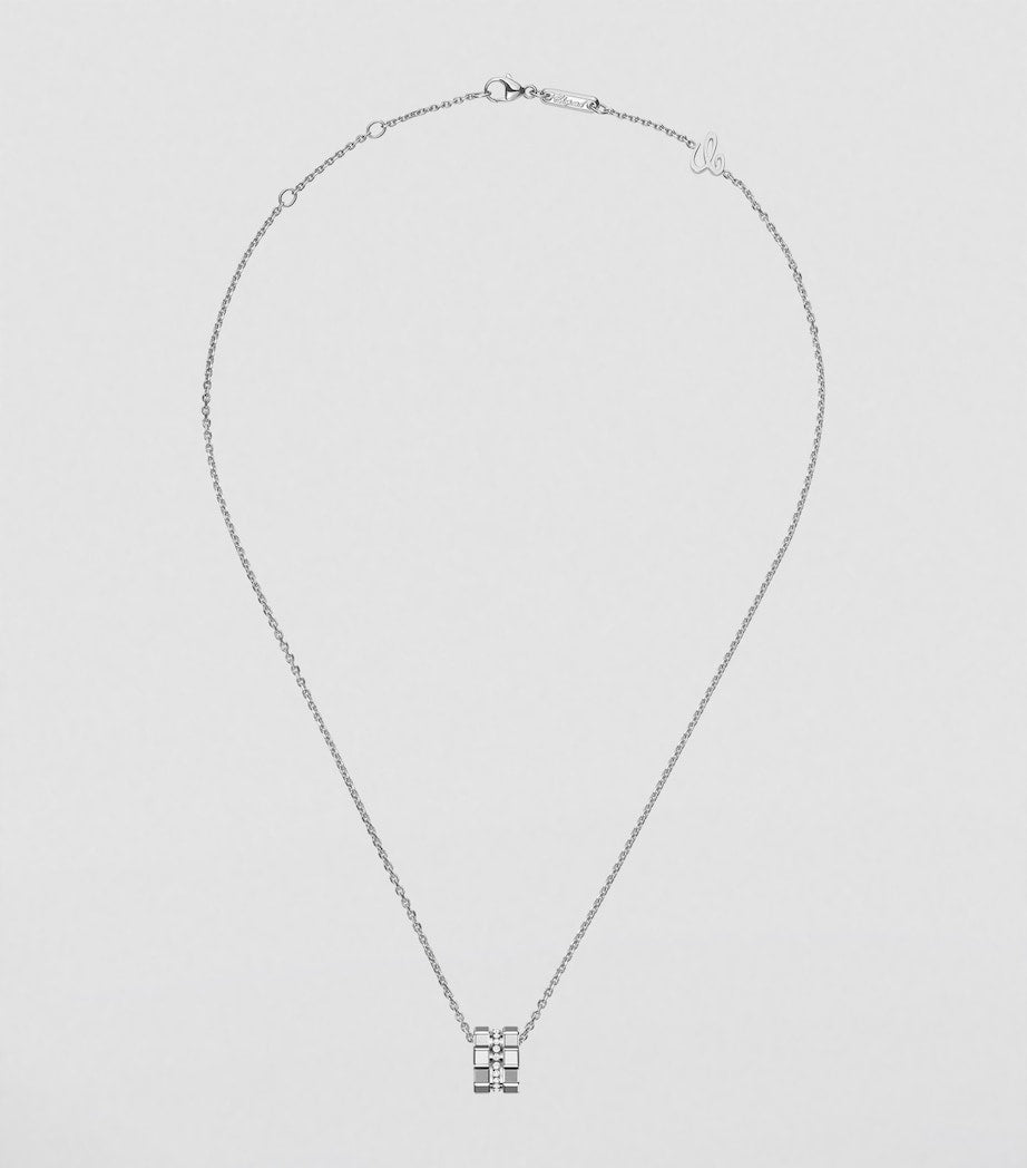 Chopard White Gold and Diamond Ice Cube Necklace