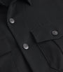 Canali Black Wool Overshirt