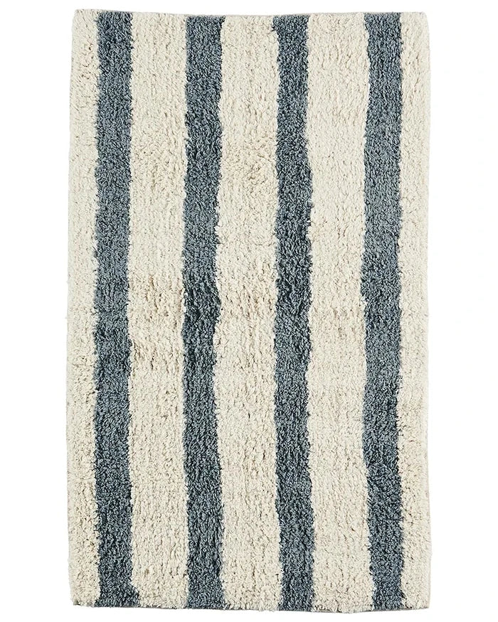Madam Stoltz Çizgili Tufted Banyo Paspası