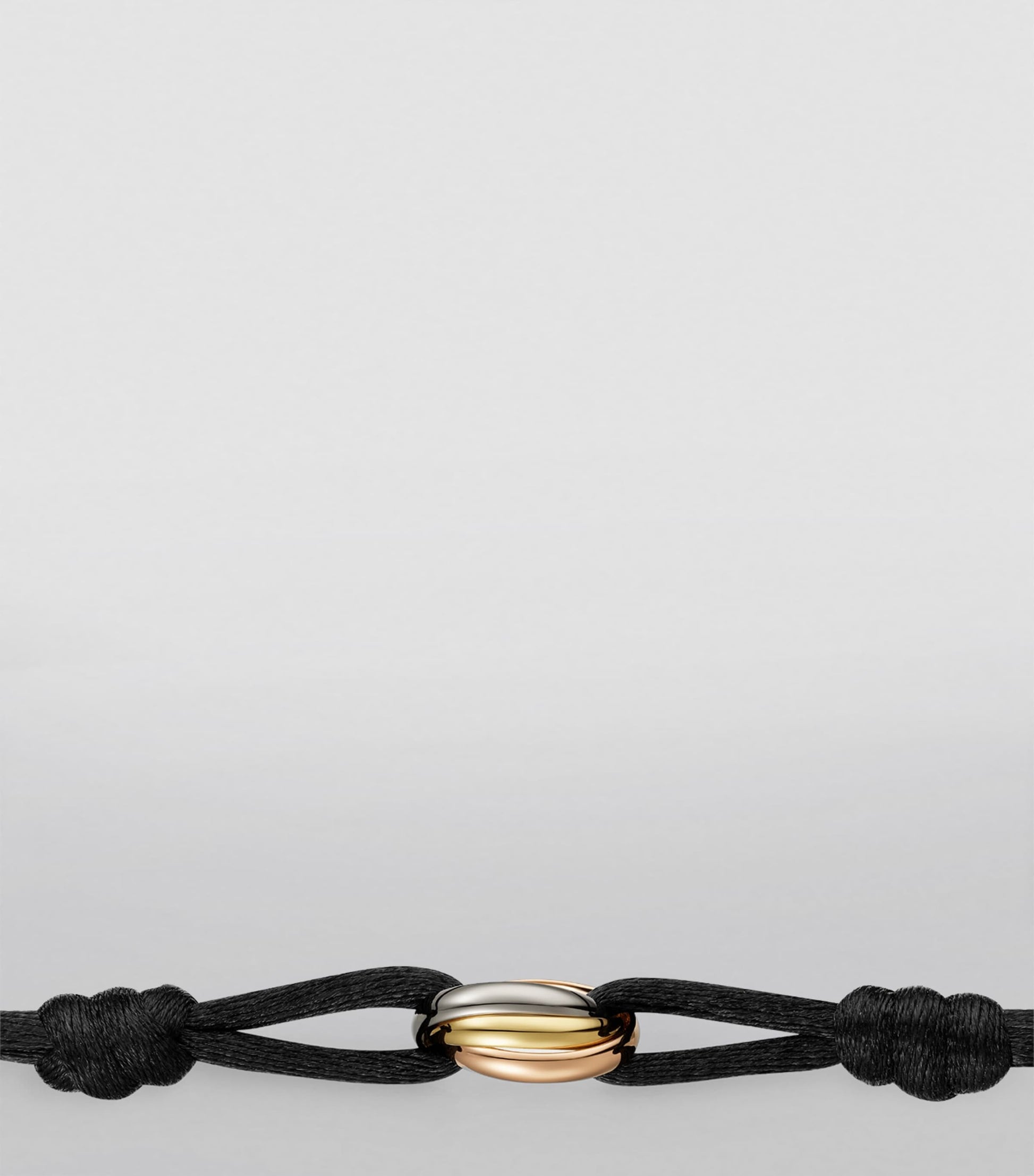 White, Yellow and Rose Gold Trinity Bracelet