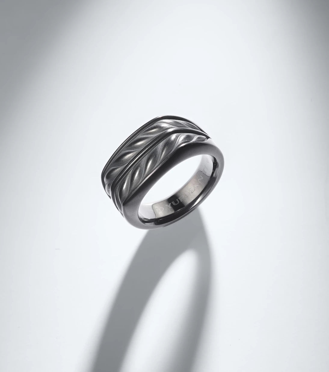 David Yurman - Chevron titanium ring