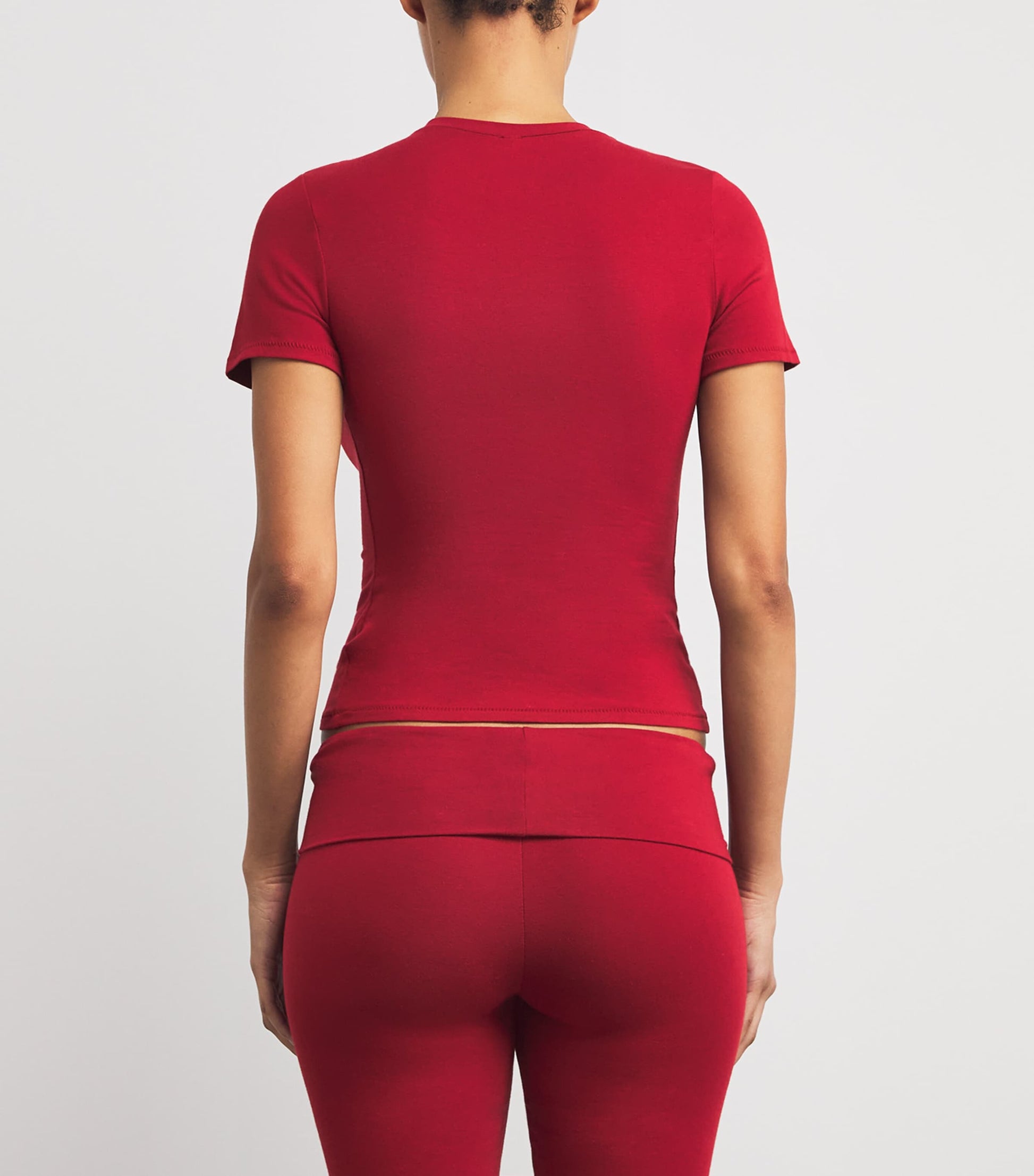 Skims Red Cotton Jersey T-Shirt