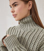 Green Cashmere Rollneck Sweater