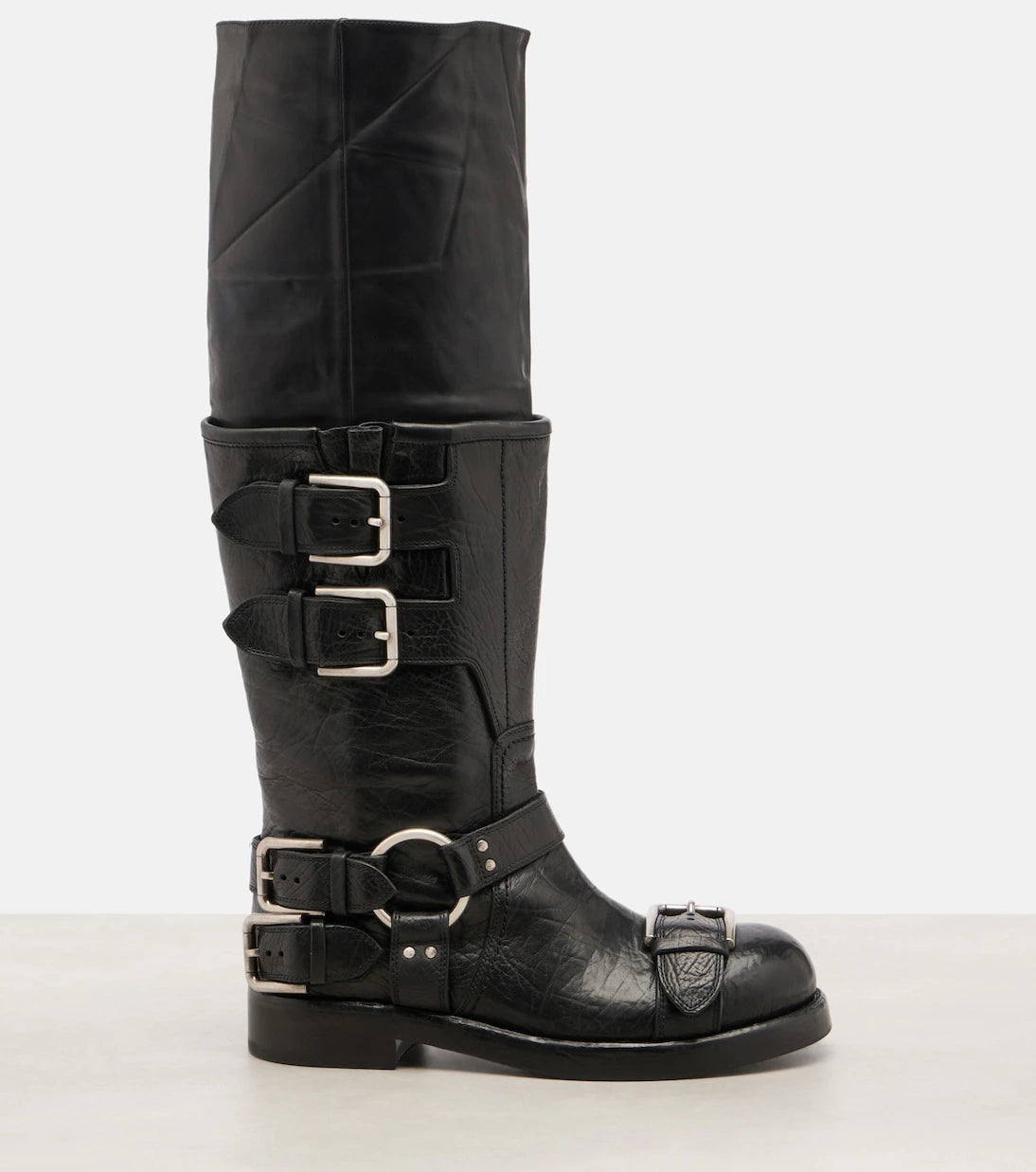 Dolce&Gabbana - Leather knee-high boots