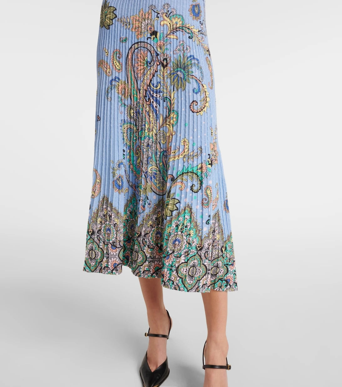 Etro - Printed cotton-blend midi dress