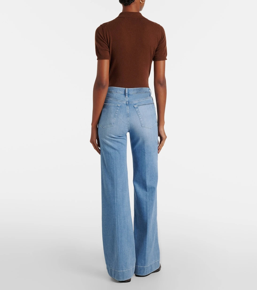 7 For All Mankind - High-rise wide-leg jeans