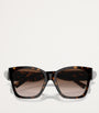 Tiffany & Co. Brown Acetate Square Oversized Sunglasses