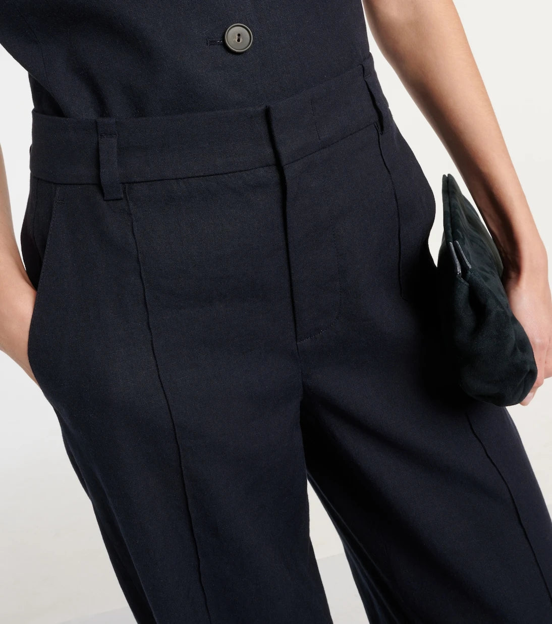 Vince - Linen-blend wide-leg pants