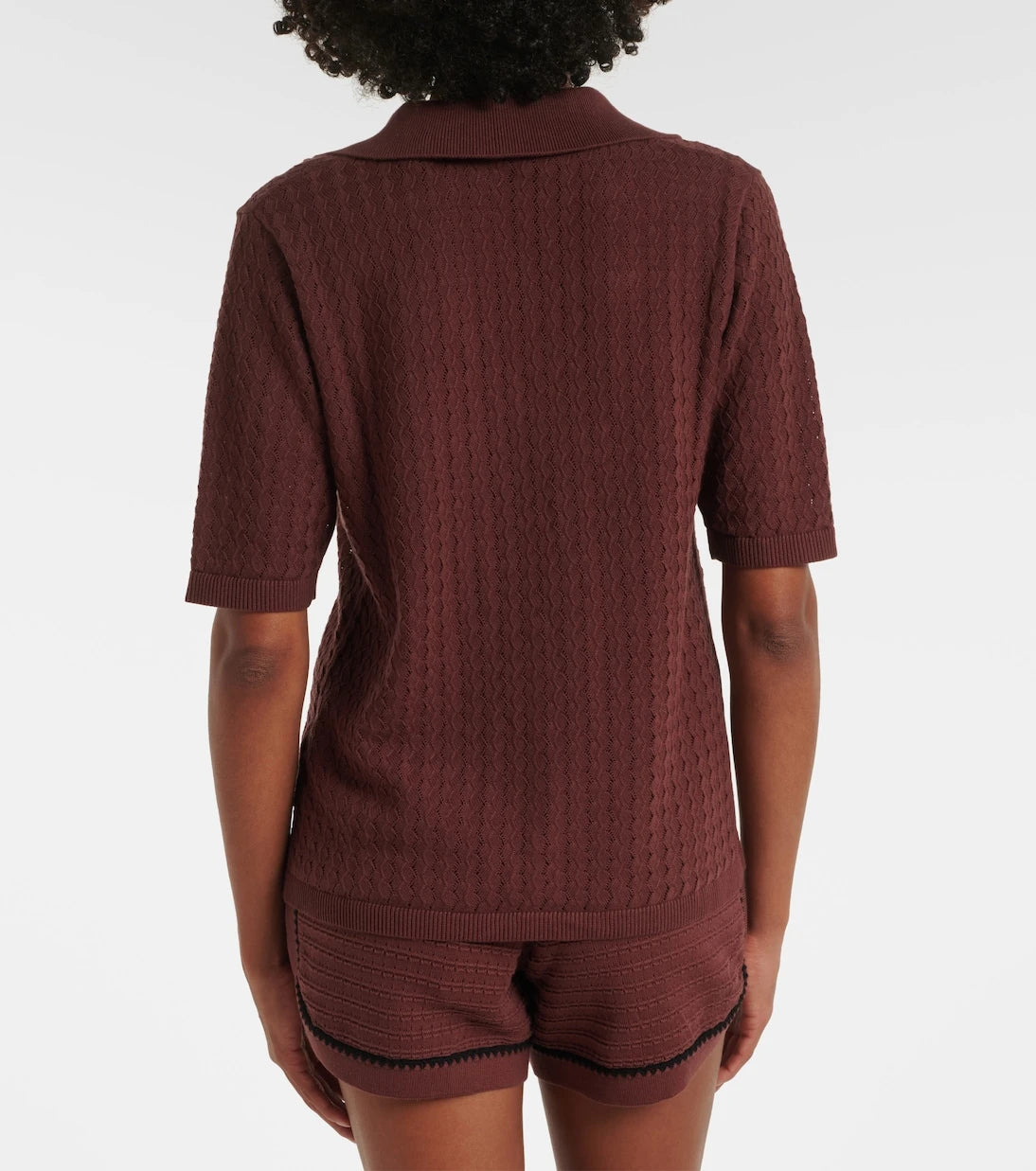 Varley - Madelene pointelle cotton shirt