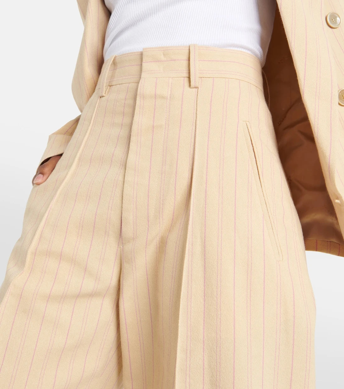 Isabel Marant - Sopiavea pinstriped high-rise pants