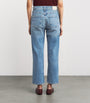 Citizens of Humanity Blue High-Waist Delfina Straight Jeans