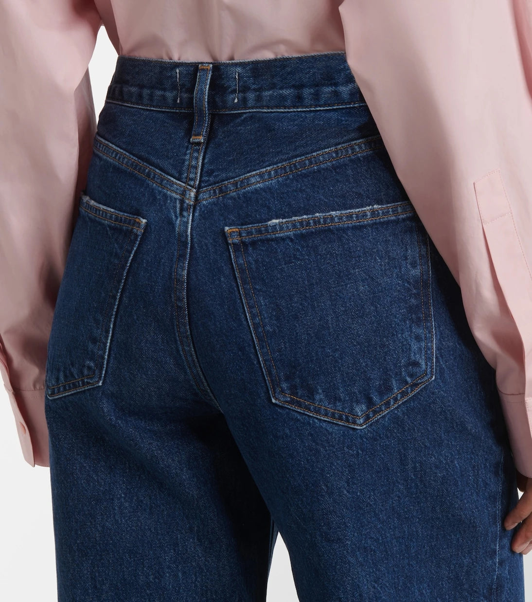 Agolde - Dame Jean No Cuff high-rise wide-leg jeans