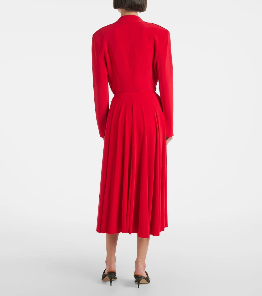 Norma Kamali - Pleated midi skirt