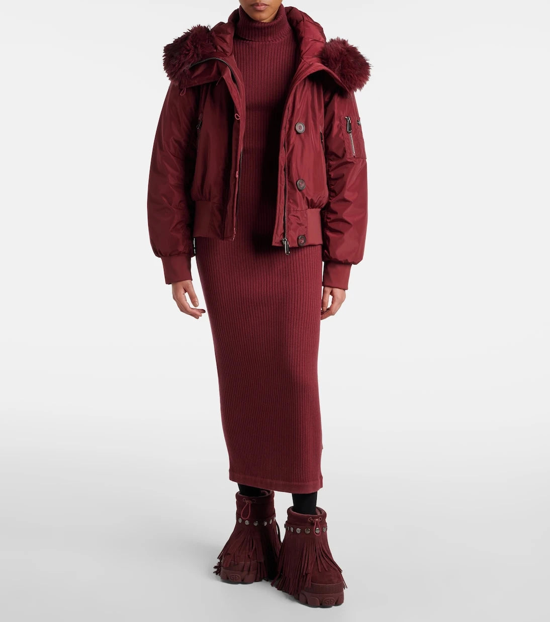 Goldbergh - Vergara fringed suede snow boots