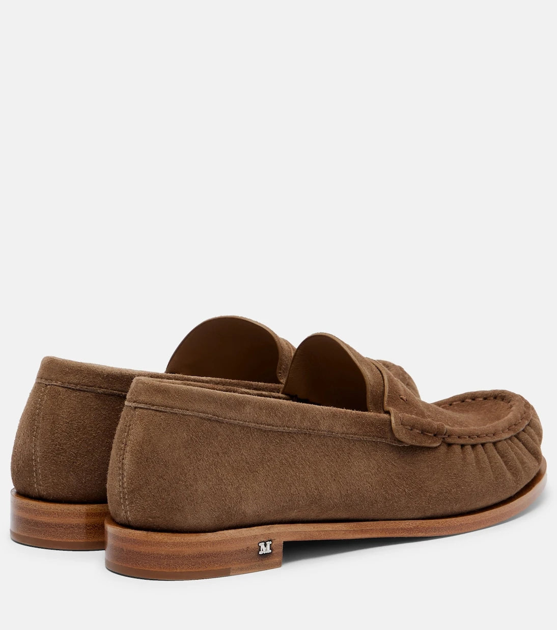 Max Mara - Suede penny lofaers