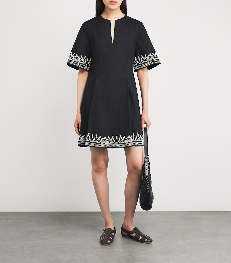 Embroidered Mary Mini Dress