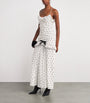 Silk Polka Dot Maxi Dress