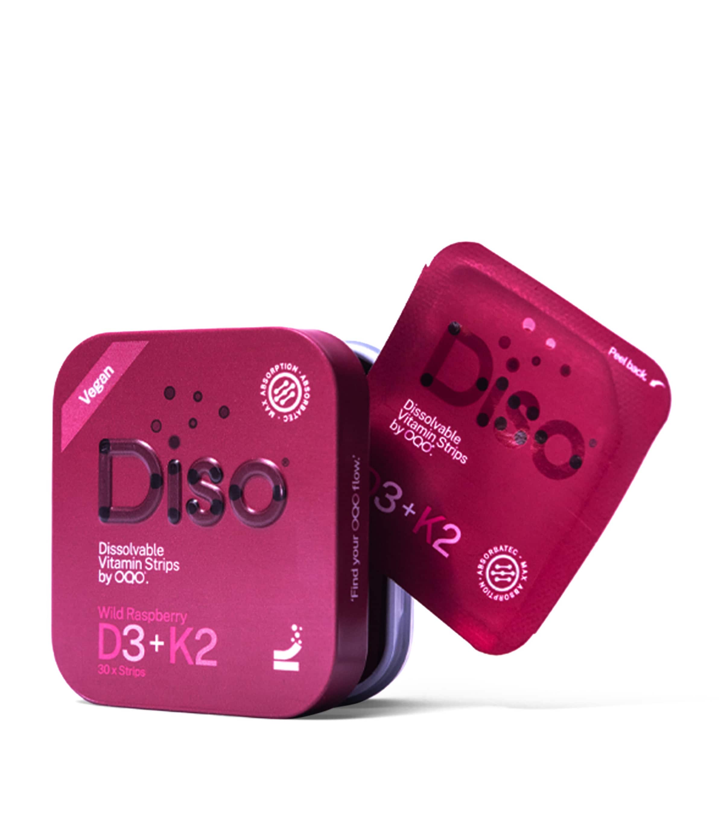 OQO DISO D3 + K2 Vitamin Strips (30 Strips)